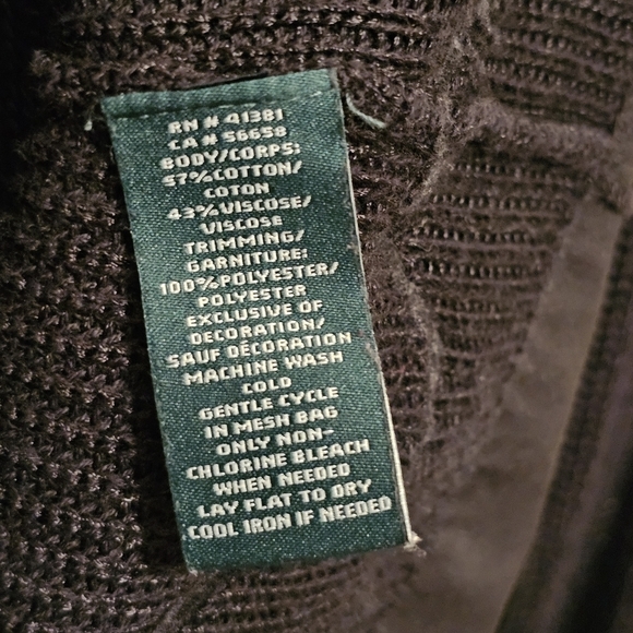 ⭐️40% Off⭐️ Lauren Ralph Lauren Black Layered Lace Sweater - Picture 9 of 9